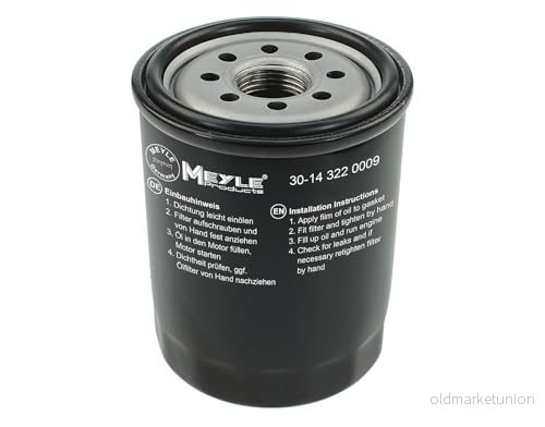 MEYLE 30 14 322 0009 Filtre à huile 3/4" 16 UNF ORIGINAL Quality avec un clapet de non retour vissé TOYOTA: Corolla IX 3/5 portes, RAV4 II SUV 4040074081358
