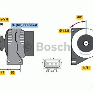 BOSCH 0 986 049 121 Alternateur 14V 90A FORD: FIESTA 5, Fusion Break, MAZDA: 2 5 portes BOSCH 0 986 049 121 Alternateur 14V 90A FORD: FIESTA 5, Fusion Break, MAZDA: 2 5 portes