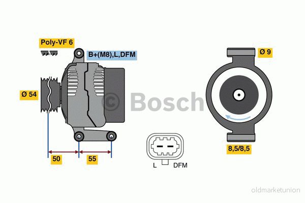 BOSCH 0 986 081 120 Alternateur 14V 120A OPEL: Corsa D 3/5 portes, Meriva B