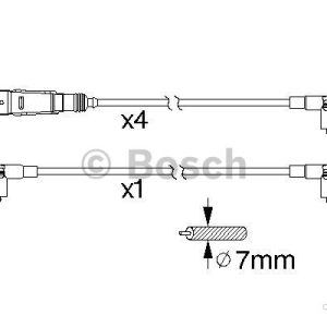 Bosch Tändkabelsats 0 986 356 343 4047025253536 Bosch Tändkabelsats 0 986 356 343 4047025253536