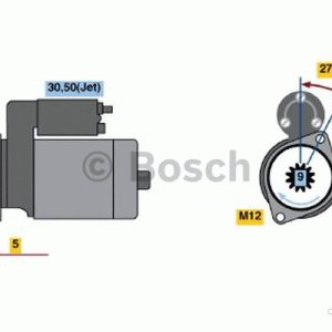 BOSCH Startmotor 0 986 021 220 AUDI [A4, A6]; SEAT [EXEO]; SKODA [SUPERB] 3165144010272