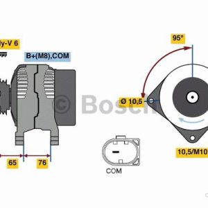 Bosch Generator 0 986 080 580 – 14V 150A 4047024797963