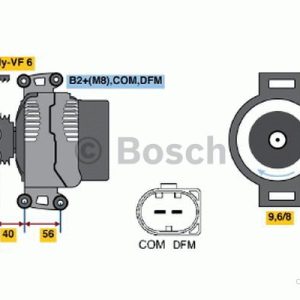 Alternator, generator BOSCH 0 986 048 550 4047024020924 Alternator, generator BOSCH 0 986 048 550 4047024020924