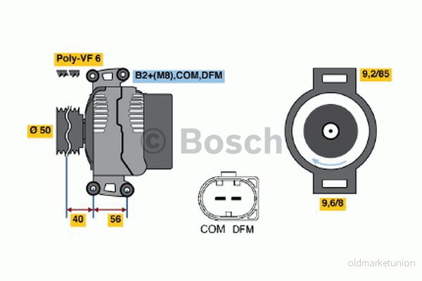 Alternator, generator BOSCH 0 986 048 550 4047024020924