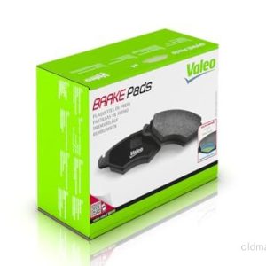 VALEO 598558 Jeu de plaquettes frein Essieu avant contact signal d’usure exclu avec tôle anti bruit RENAULT: GRAND SCENIC 2, LAGUNA 3 3276425985582