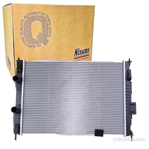 Nissens 67363 Kylare, Motorkylning Aluminium 590x429x16mm med packningar utan fordonspecifik adapter, expansionsbehållare