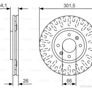 Bosch Bromsskiva 0 986 479 D36 4047025574969 Bosch Bromsskiva 0 986 479 D36 4047025574969