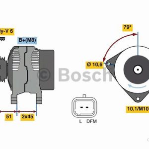 BOSCH 0 986 049 560 Alternateur 14V 80A PEUGEOT: 207 3/5 portes, 307 Break, CITROËN: C3 I C2 C4 Coupe 4047024613867 BOSCH 0 986 049 560 Alternateur 14V 80A PEUGEOT: 207 3/5 portes, 307 Break, CITROËN: C3 I C2 C4 Coupe 4047024613867
