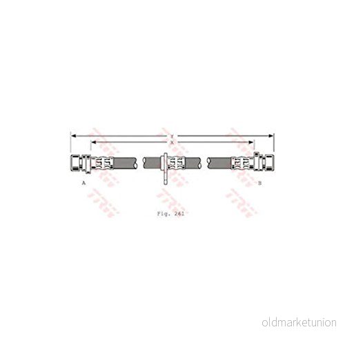 TRW PHA367 Flexible De Frein 380 M10x1 HONDA: ACCORD 4, 5 3322937241576