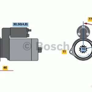 BOSCH Startmotor 0 986 020 280 AUDI; SEAT; SKODA; VW 3165143526590 BOSCH Startmotor 0 986 020 280 AUDI; SEAT; SKODA; VW 3165143526590