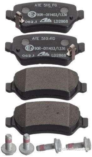 ATE Keramik Bromsbeläggssats 13.0470-2868.2 till Opel Zafira A, Astra H GTC 4006633346429