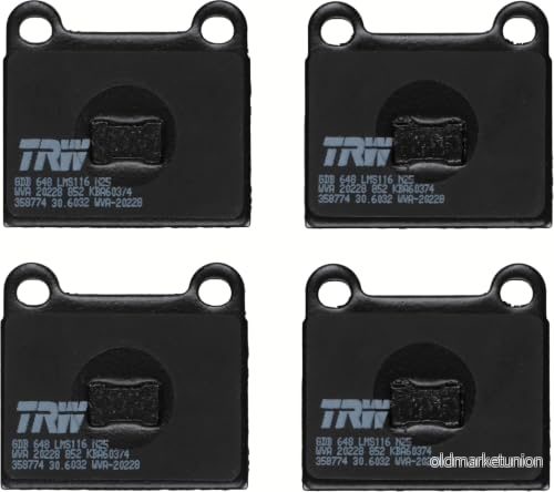TRW GDB648 Bromsbeläggssats Skivbroms Audi VW Fram 3322936406488