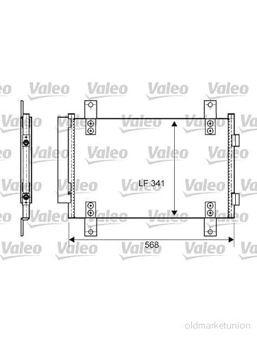 VALEO 814081 Condenseur De Clim avec déshydrateur 15 Aluminium 340 R 134a FIAT: Ducato II Camion à Plateau/Châssis 3276428140810