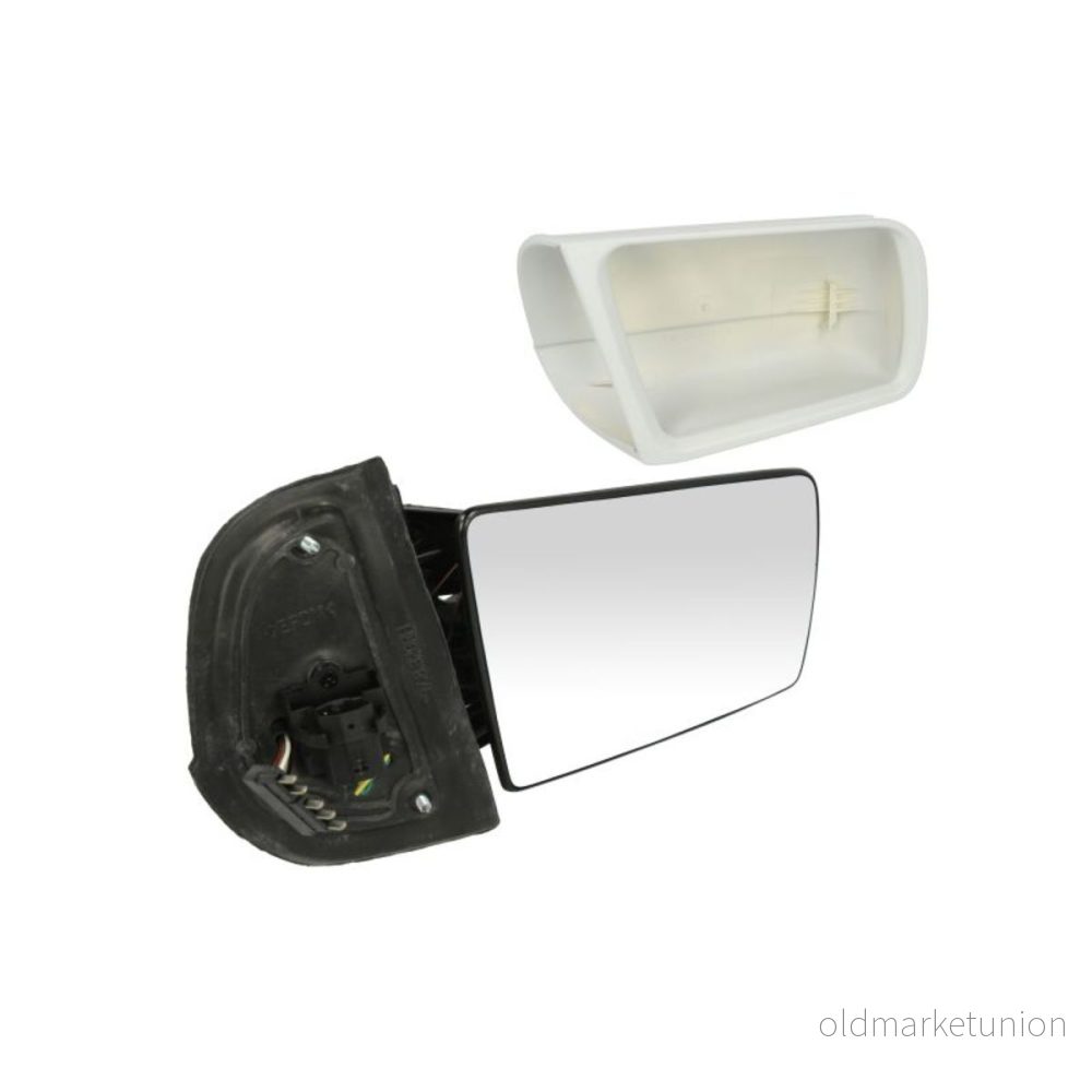 Rétroviseur extérieur Alkar 6128536 droit blanc avec couche d'apprêt électrique chauffant, Rabattable électriquement, teinté en bleu, asphérique 8424445009541