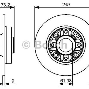Bosch Bromsskiva 0 986 479 400 4047024400047 Bosch Bromsskiva 0 986 479 400 4047024400047