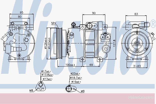 Kompressor, klimatanläggning Nissens 89292 5707286356467