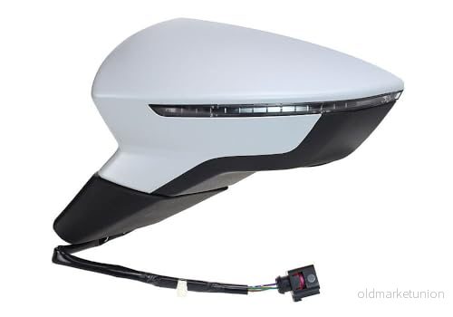 Rétroviseur extérieur Alkar 6139807 gauche avec couche d'apprêt électrique chauffant, convexe pour véhicules direction à