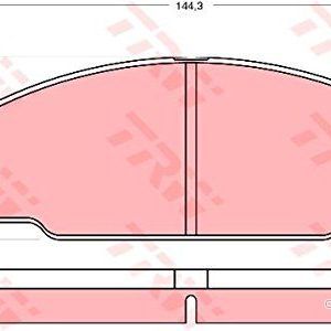 TRW GDB3090 Jeu de plaquettes frein non préparé pour indicateur d’usure TOYOTA: Dyna 150 Сamion à Plateau/Сhâssis 3322937111565