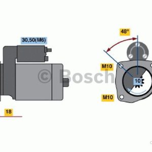 Bosch Startmotor 0 986 022 631 Bosch Startmotor 0 986 022 631