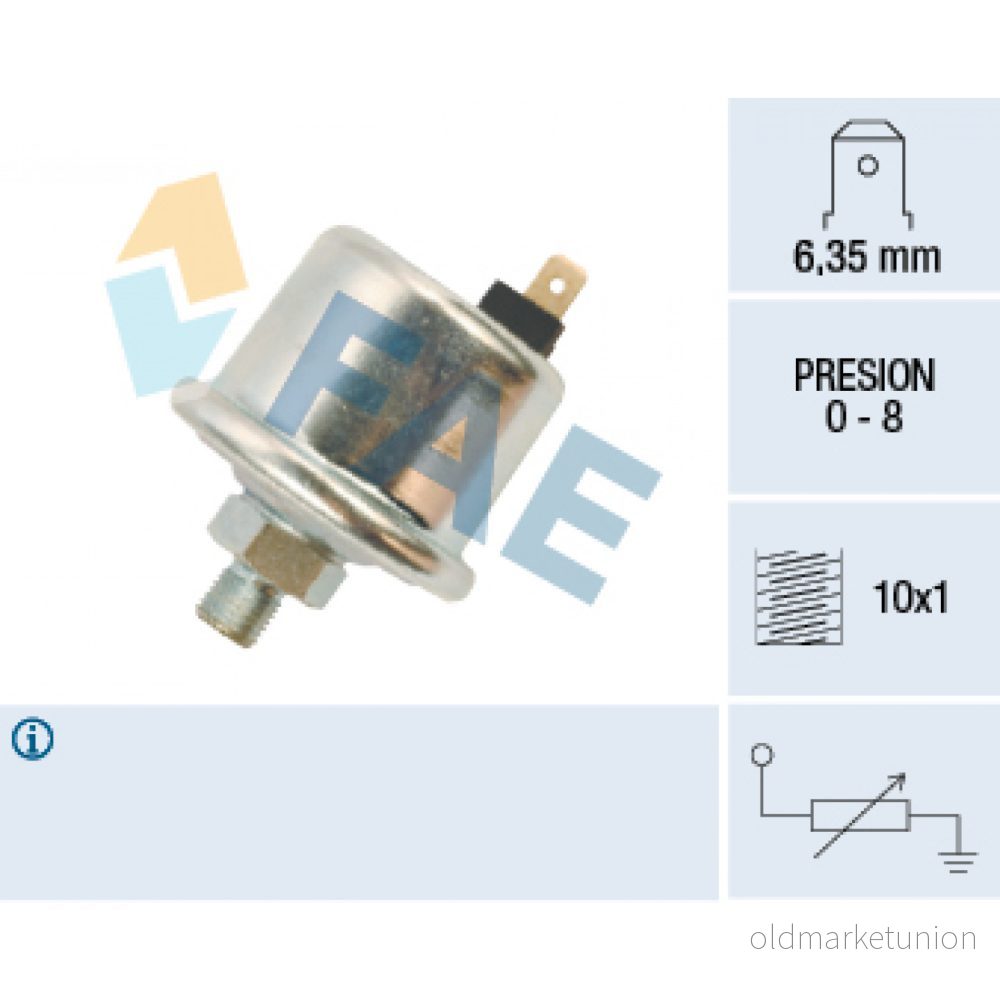 Sensor, oljetryck FAE 14500 8435050601150