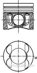 KOLBENSCHMIDT 40096630 Piston 83,51 pour cylindres 4 6 MERCEDES BENZ: Classe E Berline 4028977579349