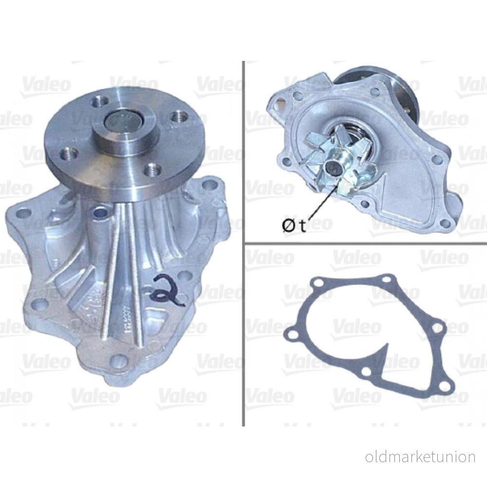 VALEO 506843 Pompe à eau avec joints sans couvercle TOYOTA: RAV4 II SUV, III Avensis 5 portes 3276425068438