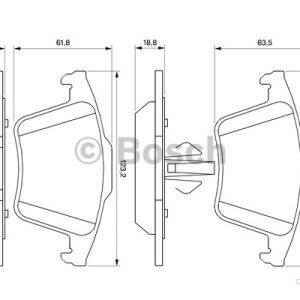 BOSCH 0 986 494 102 Jeu de plaquettes frein Low Metallic avec tôle anti bruit, instructions montage VOLVO: XC90 I 4047024119987