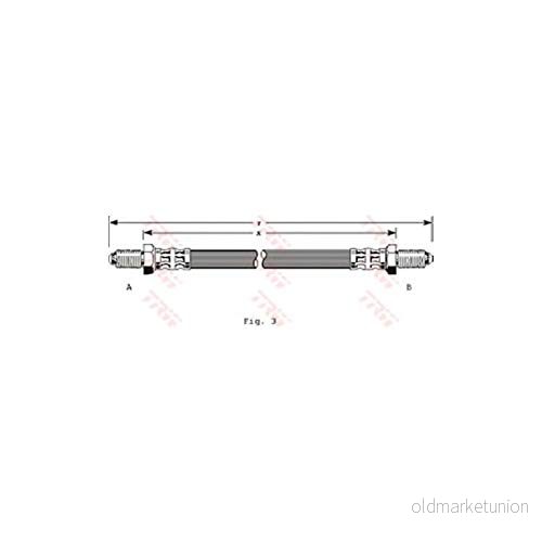 TRW PHC193 Flexible De Frein 470 M10x1 LAND ROVER: Range Rover 1, Discovery 1 3322935301265