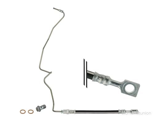 MEYLE 100 525 0054/S Flexible de Frein à l'étrier frein, Essieu arrière gauche 805 VOLKSWAGEN: Golf 4, Bora Berline, New Beetle 3/5 portes 4040074017890