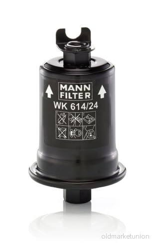 MANN FILTER WK 614/24 x Filtre à Carburant de conduite avec joint d'étanchéite TOYOTA: Corolla V FX Compact, Starlet IV 3/5 portes 4011558932909