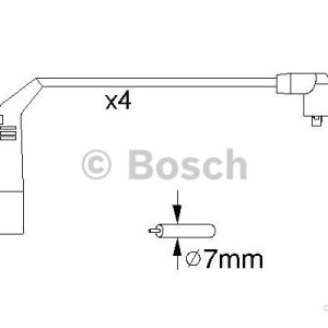 Bosch Tändkabelsats 0 986 356 898 4047024846562 Bosch Tändkabelsats 0 986 356 898 4047024846562