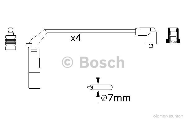 Bosch Tändkabelsats 0 986 356 898 4047024846562