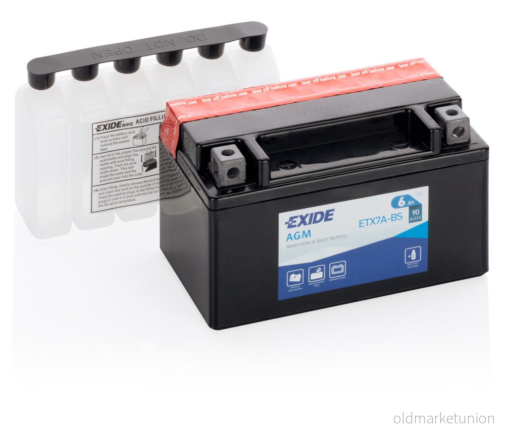 Batteri EXIDE ETX7A BS 3661024033817