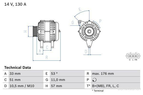 Generator Bosch 0 986 082 820 4047025852463