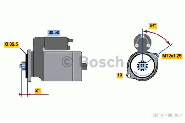BOSCH 0 986 020 601 Démarreur 12 2,2 10 TOYOTA: Land Cruiser Prado 90, 70 SUV, HILUX 5 Pick up 3165143561133