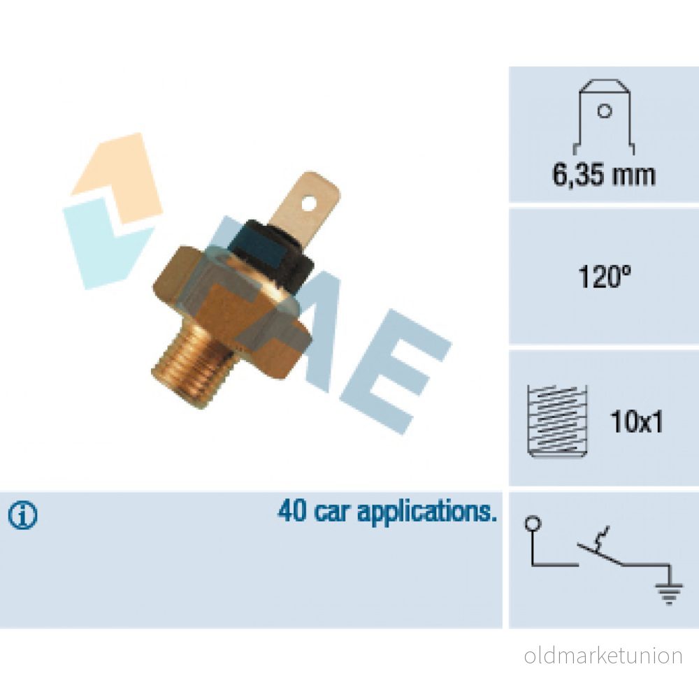 Termokontakt, kylvätskevarning, audi,vw, 035 919 521 A, 1672230, 171 F, 1K0820411AC, 1K0820411AD, 1K0820411AH, 1K0820411AJ, 1K08 8435050605196