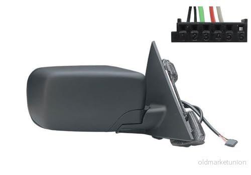 Rétroviseur extérieur Alkar 6126849 droit avec couche d'apprêt électrique chauffant, teinté en bleu, convexe pour véhicules direction à gauche