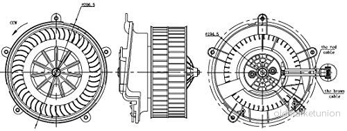 MAHLE ORIGINAL AB 17 000S Pulseur d'Air pour direction à droite/à gauche 4057635014281