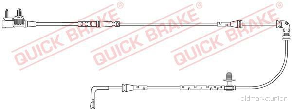 Varningssensor, bromsbeläggslitage QUICK BRAKE WS 0414 A 5706021161137