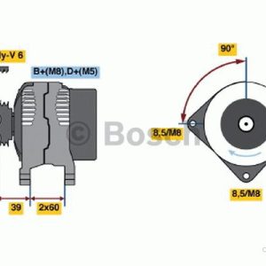 BOSCH 0 986 041 280 Alternateur 14V 120A ALFA ROMEO: 147, 156 Berline, GTV 3165141242621 BOSCH 0 986 041 280 Alternateur 14V 120A ALFA ROMEO: 147, 156 Berline, GTV 3165141242621